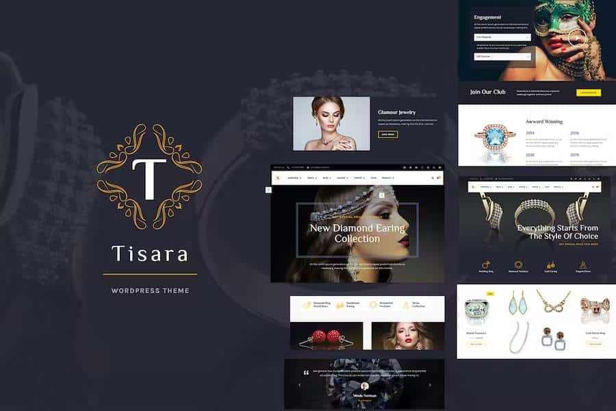 TISARA JEWELRY WOOCOMMERCE THEME